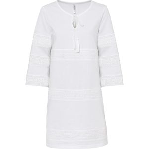 Jurk met broderie anglaise