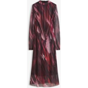 Midi jurk van zachte mesh