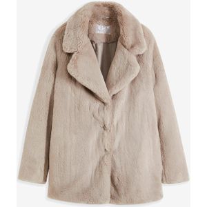 Lang jas van imitatiebont