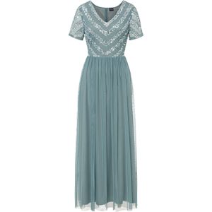 Maxi jurk met lovertjesborduursel