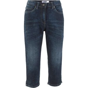 Mid waist stretch jeans, straight