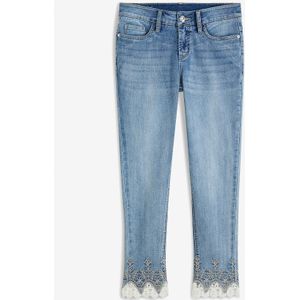 Skinny jeans met kant