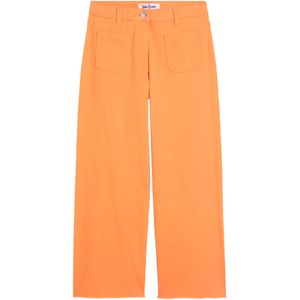 Meisjes twill broek met wijde pijpen