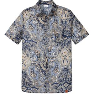 Overhemd van zomers materiaal met korte mouwen