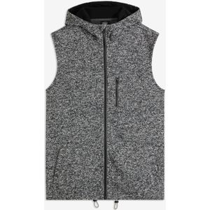 Fleece bodywarmer met capuchon