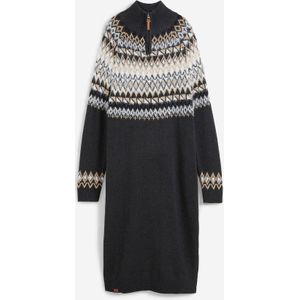 Gebreide jurk met Noors patroon