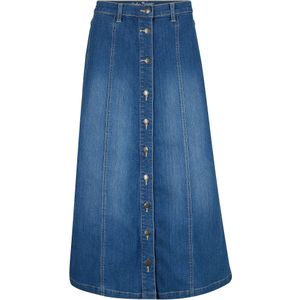 Comfort stretch spijkerrok, midilengte