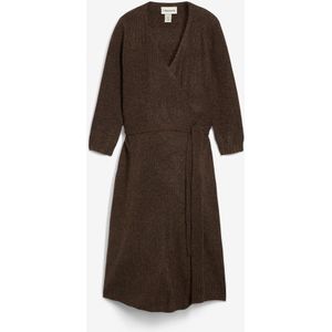 Zacht gebreide zwangerschapsjurk / voedingsjurk met 3/4 mouwen