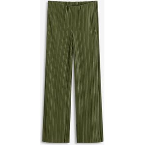 Jersey broek met plissé