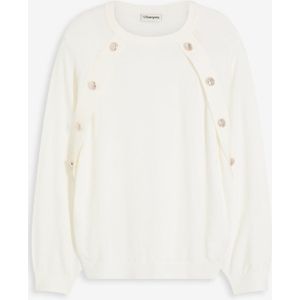 Fijngebreide trui in een soepele viscosemix