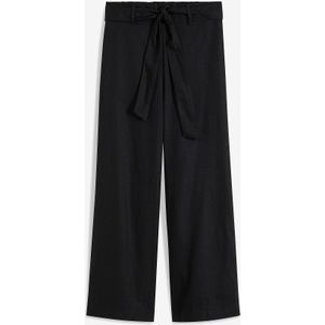 Culotte van lichte linnenmix