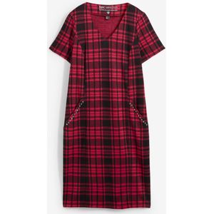 Jacquard jurk met studs