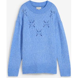 Grof gebreide trui van zachte wolmix