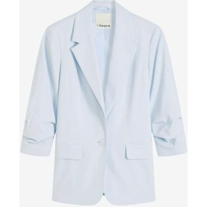 Casual blazer van viscose met 3/4 mouwen