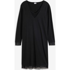 Nachtjapon met kant van biologisch katoen