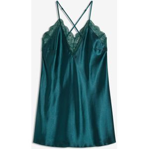 Slipdress - Donkerrood - Satijnen Slipdress