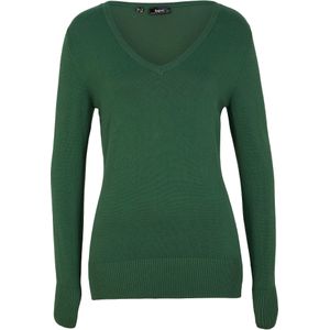 Fijngebreide trui met V-hals