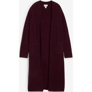 Lang gebreid vest met alpacawol