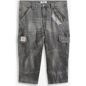 3/4 jeans met cargozakken, loose fit