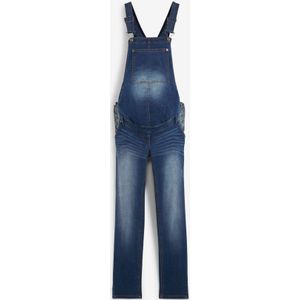 Zwangerschaps denim tuinbroek, straight