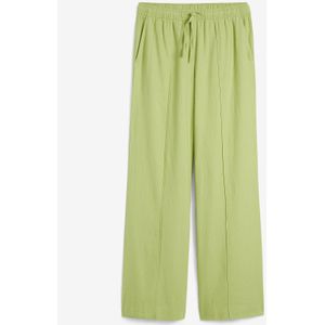 Palazzo broek van lichte linnenmix