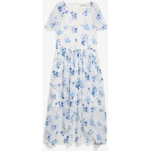 Chiffon jurk van gestructureerde crinkle