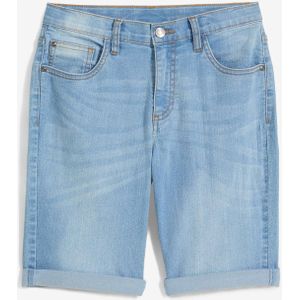 Stretch jeans bermuda met verstelbare band, slim fit