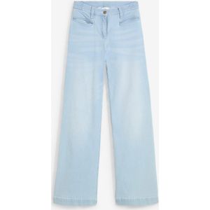 Wide leg jeans met mid waist