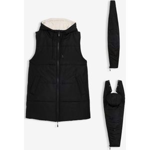 4-in-1 zwangerschaps bodywarmer met draaginzetstuk