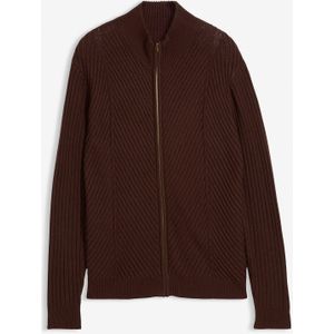 Geribde vest van een katoenmix