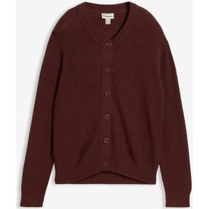 Fijn gebreid vest met ronde hals