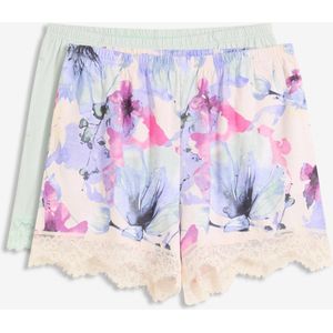 Slaapshort ( set van 2) gemaakt van een zachte viscosemix