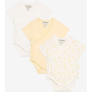 Baby rompertje met korte mouwen van biologisch katoen (set van 3)