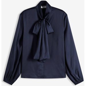 Blouse met strik van soepelvallend satijn