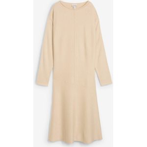 Gebreide midi jurk van viscosemix