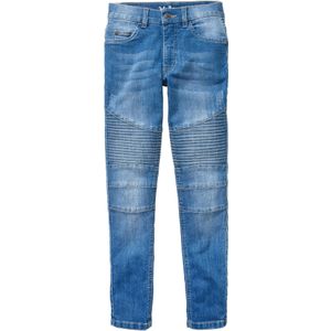Skinny fit stretch jeans met verstelbare band, straight