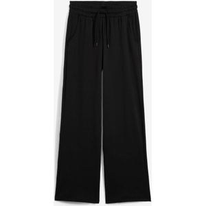 Wijde jersey broek van interlock