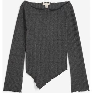 Geribd shirt in een zachte viscosemix