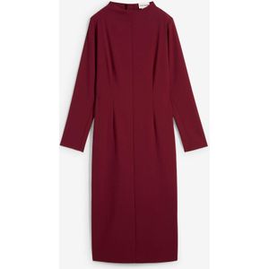 Midi jurk in een viscosemix