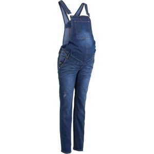 Zwangerschaps denim tuinbroek, straight