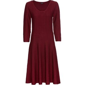 Gebreide jurk in een soepele viscosemix