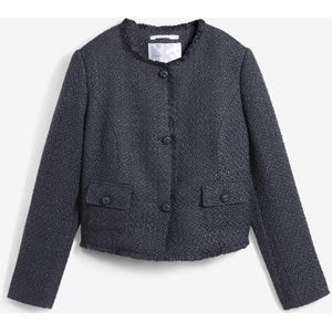 Boxy bouclé blazer