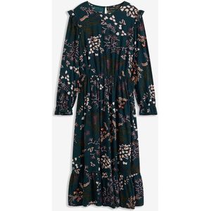 Gedessineerde midi jurk