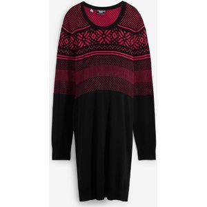 Gebreide zwangerschapsjurk met Noors patroon