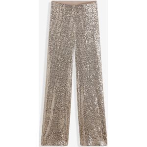 Jersey broek met pailletten