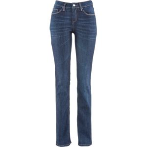 Mid waist stretch jeans, straight