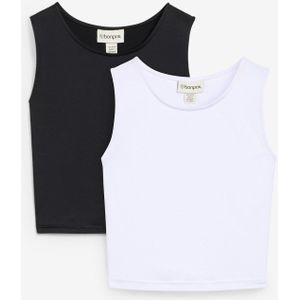 Aansluitende cropped top (set van 2)