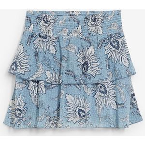 Strokenrok van gestructureerde chiffon