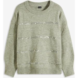 Boxy trui met pailletten