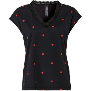 Gedessineerd shirt met kant